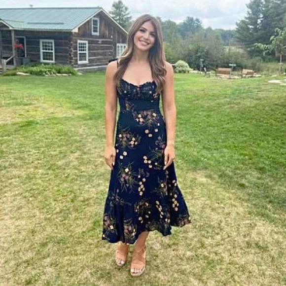 NWOTđź’™Reformation Nikita Dress - Mademoiselle - Picture 15 of 16